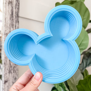 Tiered Large Mouse Shaped Craft Bowl - Glow Blue - Solid Top