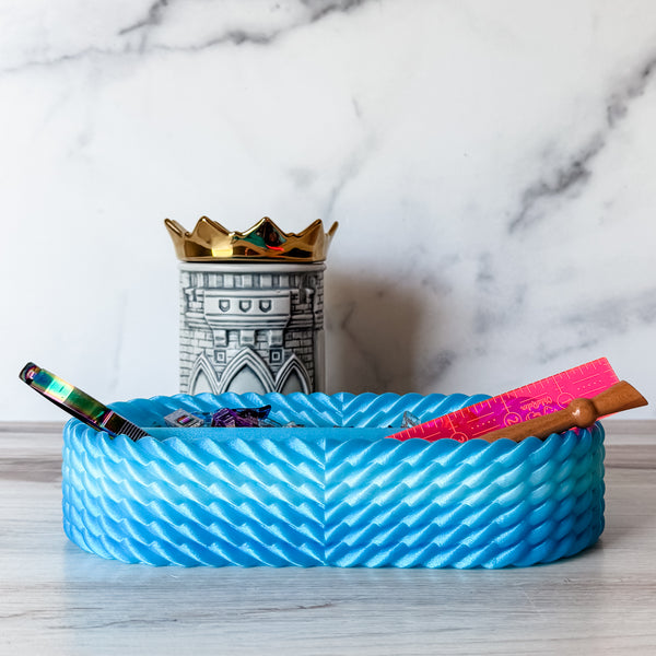 Craft Organizer - Chunky Rope - Aqua Ombre