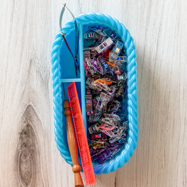 Craft Organizer - Chunky Rope - Aqua Ombre