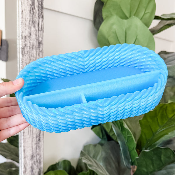 Craft Organizer - Chunky Rope - Aqua Ombre