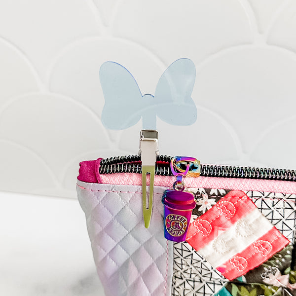 Bow - Ocean - Individual Acrylic Pattern and Craft Clip