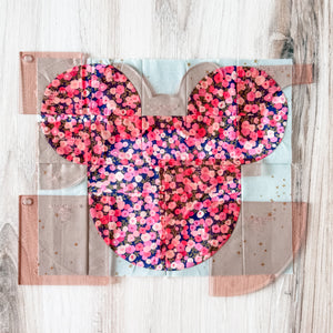 SMALL Magic Maker Quilt Block - Rose -  Acrylic Template - Set of 7