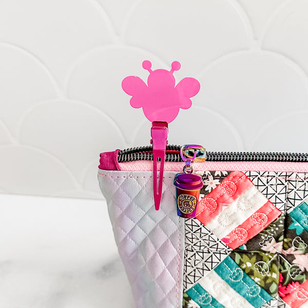 Bee - Magenta - Individual Acrylic Pattern and Craft Clip