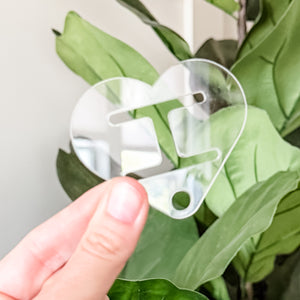 Removable Heart Strapzeez™ - Clear