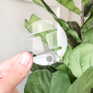 Removable Circle Strapzeez™ - Clear