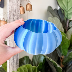 Large Pumpkin Craft Bowl - Silver Blue - Designed by Newt!