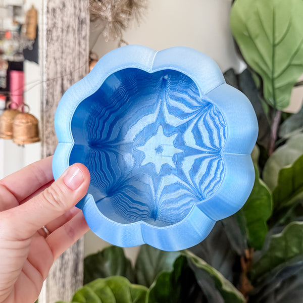 Large Pumpkin Craft Bowl - Silver Blue - Designed by Newt!