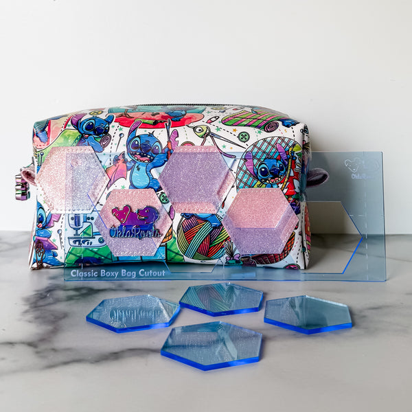 Hexies for Classic Boxy Bag - CutOuts - OCEAN - An Applique Template