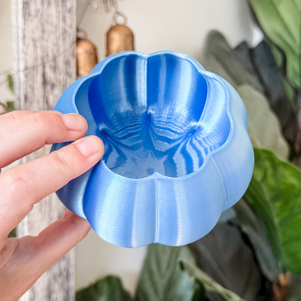 Medium Pumpkin Craft Bowl - Silver Blue - Designed by Newt!