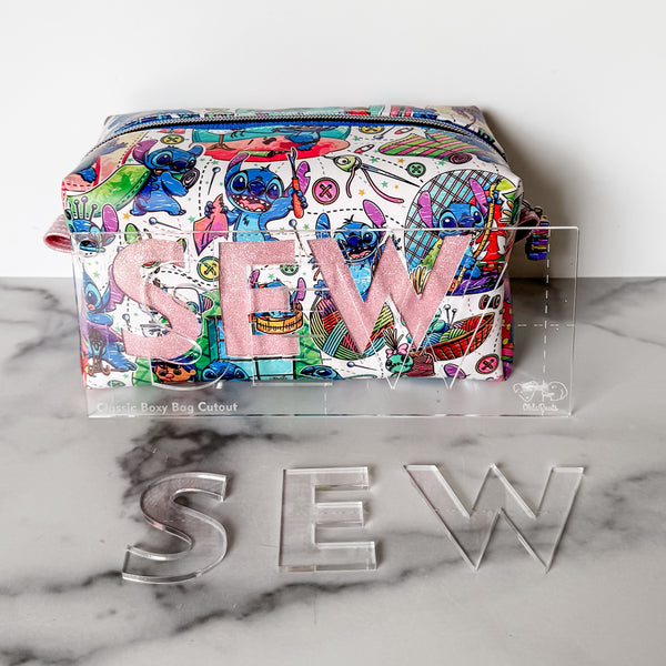 SEW for Classic Boxy Bag - CutOuts - CLEAR - An Applique Template