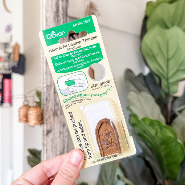 Natural Fit Leather Thimble - Medium