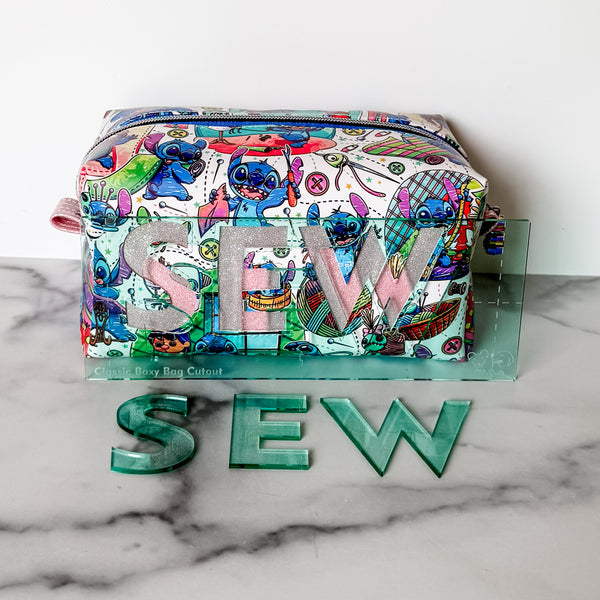 SEW for Classic Boxy Bag - CutOuts - LIGHT GREEN - An Applique Template