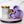 Load image into Gallery viewer, Tiered Large Mouse Shaped Craft Bowl - Purple Glimmer
