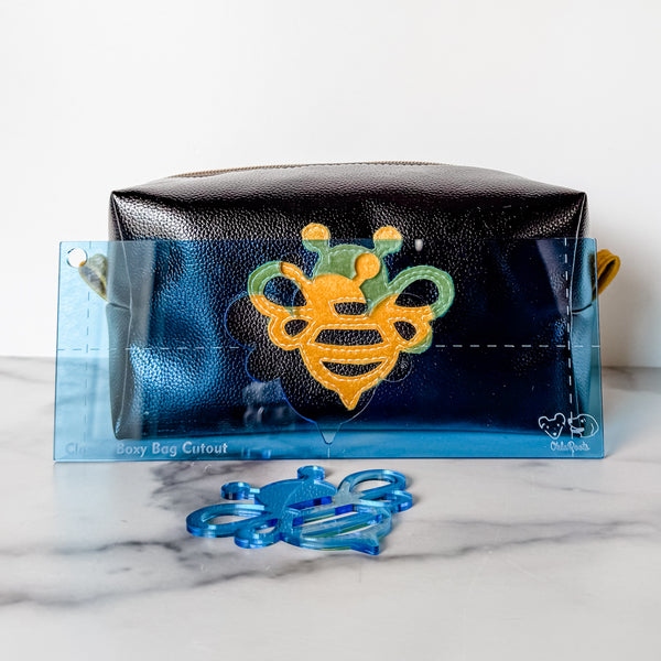Solo Bee for Classic Boxy Bag - CutOuts - BLUE - An Applique Template