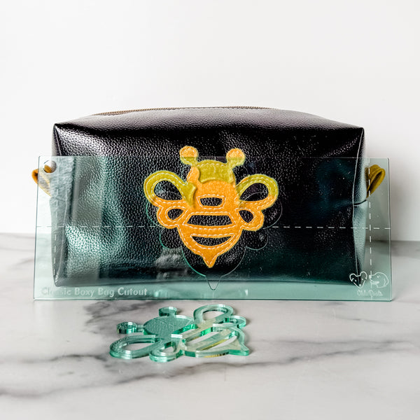 Solo Bee for Classic Boxy Bag - CutOuts - LIGHT GREEN - An Applique Template