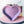 Load image into Gallery viewer, Tiered Large Heart Shaped Craft Bowl - Purple Glimmer
