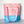 As Seen On OklaRoots!  Clear Tote - Pink Dot with Nylon Base