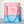 As Seen On OklaRoots!  Clear Tote - Pink Dot with Nylon Base