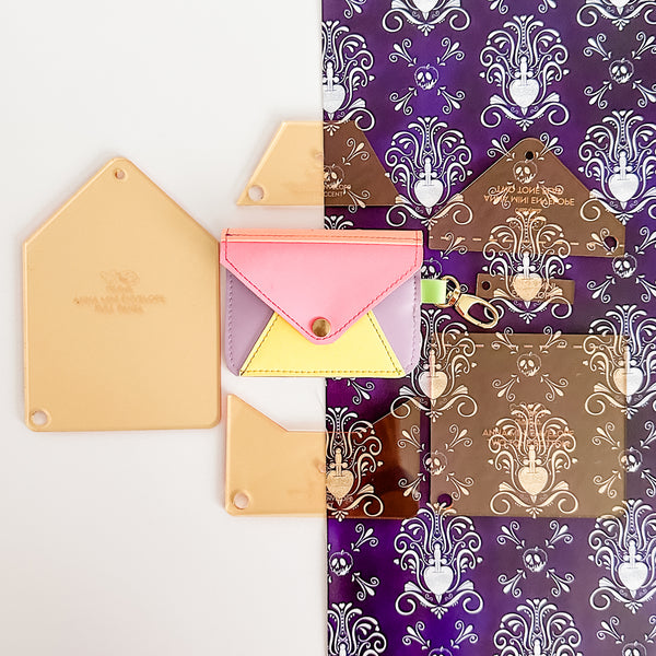 Anna Mini Envelope Set of 6 - Gold -  Acrylic Template