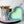 Load image into Gallery viewer, Tiered Large Heart Shaped Craft Bowl - Lime To Blue
