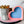 Tiered Large Heart Shaped Craft Bowl - Blue To Pink