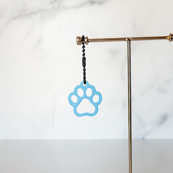 Puppy Paw - Blue - Hanging Charm - Sold Individually