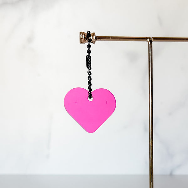 Heart - Magenta - Hanging Charm - Sold Individually