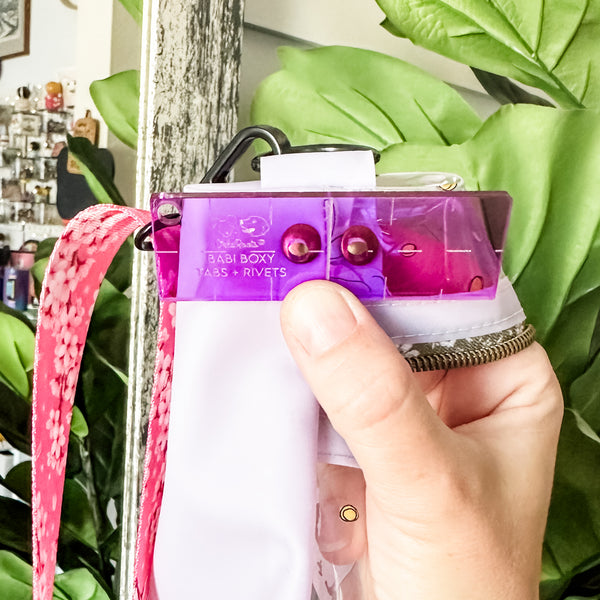 Babi Boxy Crossbody Rivet Tool - Purple - Acrylic Template