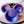 Load image into Gallery viewer, Tiered Large Mouse Shaped Craft Bowl - Blue/Red Combo
