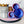 Load image into Gallery viewer, Tiered Large Mouse Shaped Craft Bowl - Blue/Red Combo
