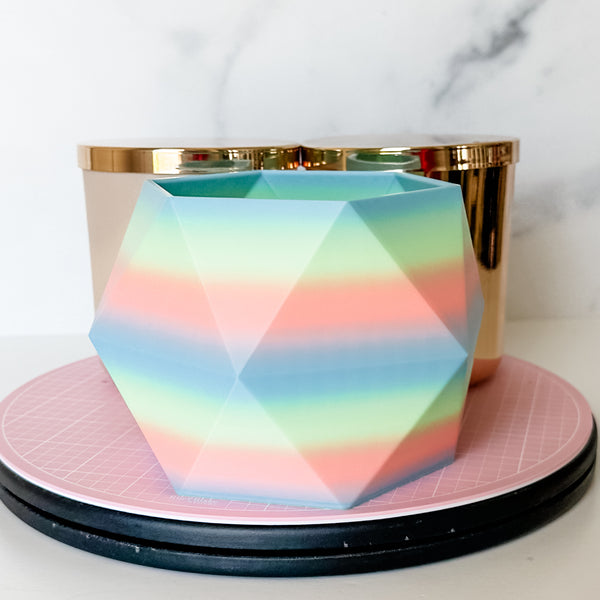 Large Jewel Craft Bowl - Matte Rainbow