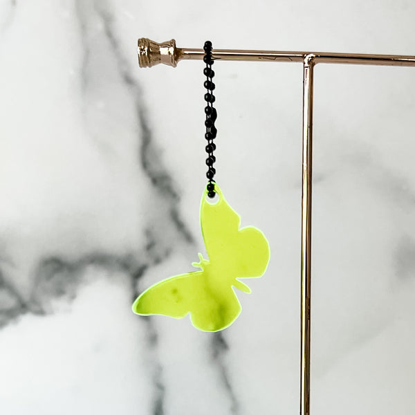 Butterfly - Neon Green - Hanging Charm - Sold Individually