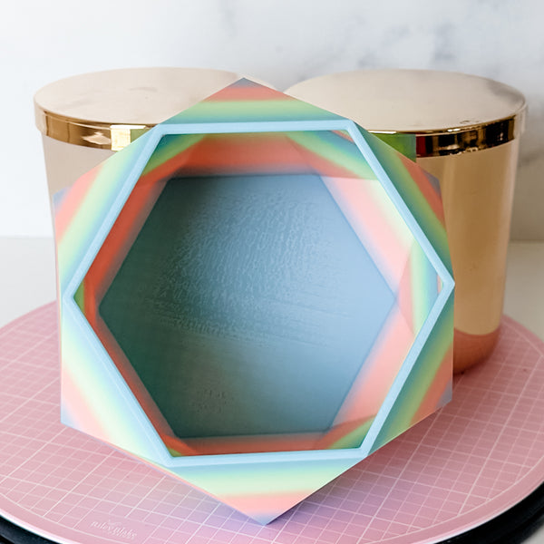 Large Jewel Craft Bowl - Matte Rainbow