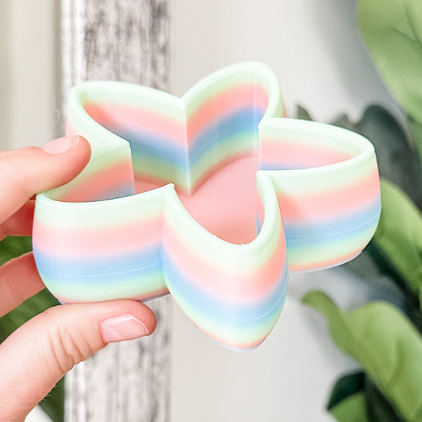 Medium Flower Craft Bowl - Rainbow Peach