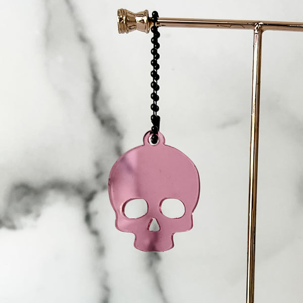 Skull - Pink - Hanging Charm - Sold Individually