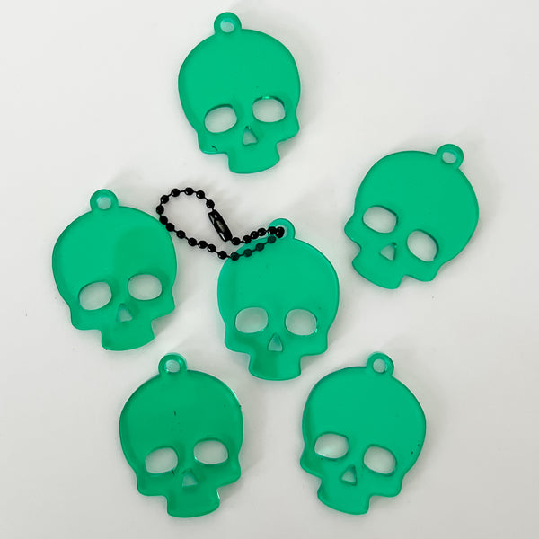 Skull - Mint - Hanging Charm - Sold Individually