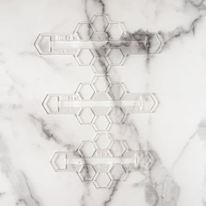 Hive Zipper Accent Template - Clear - 3 Sizes Available