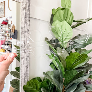 Hive Zipper Accent Template - Clear - 3 Sizes Available