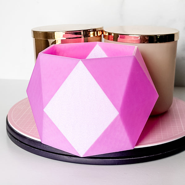 Large Jewel Craft Bowl - Pink Gem