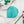 Load image into Gallery viewer, Boxed Round Accent - 1.5&quot;/2.5&quot;/3.5&quot;/4.5&quot;  - Glitter Aqua -  Acrylic Template
