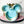 Load image into Gallery viewer, Tiered Large Mouse Shaped Craft Bowl - Blues and Greens
