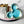 Load image into Gallery viewer, Tiered Large Mouse Shaped Craft Bowl - Blues and Greens
