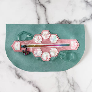 Hive Zipper Accent Template - Soda - 3 Sizes Available