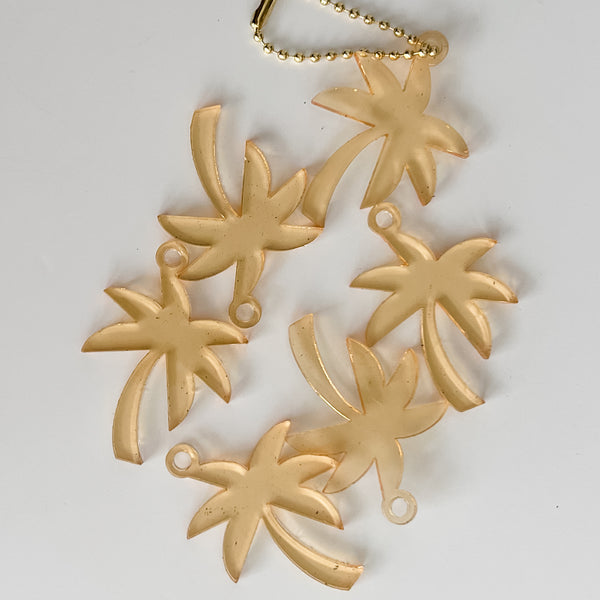 Palm Tree - Gold - Hanging Charm - Sold Individually