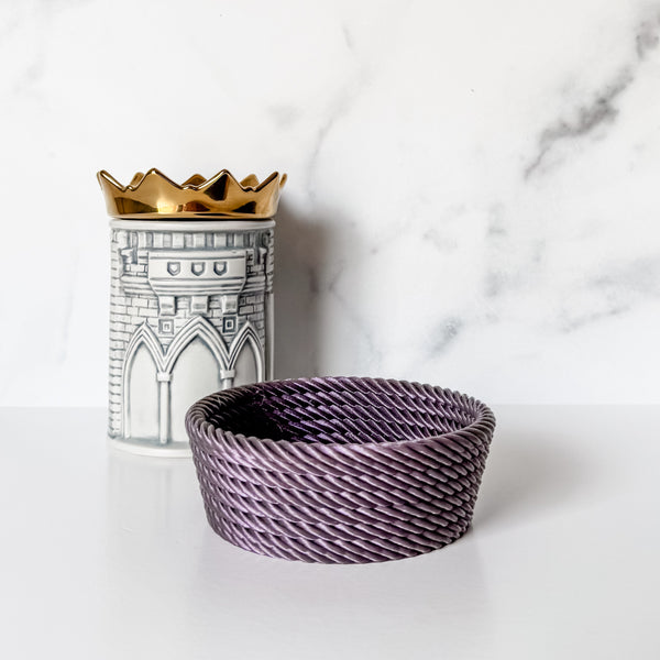 Medium Rope Craft Bowl - Purple Glimmer
