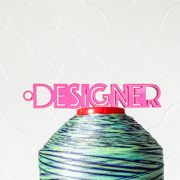 "Designer" - Magenta - Hanging Charm - Sold Individually