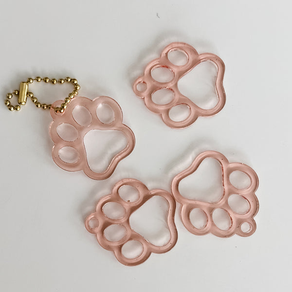 Puppy Paw - Rose Gold - Hanging Charm - Sold Individually
