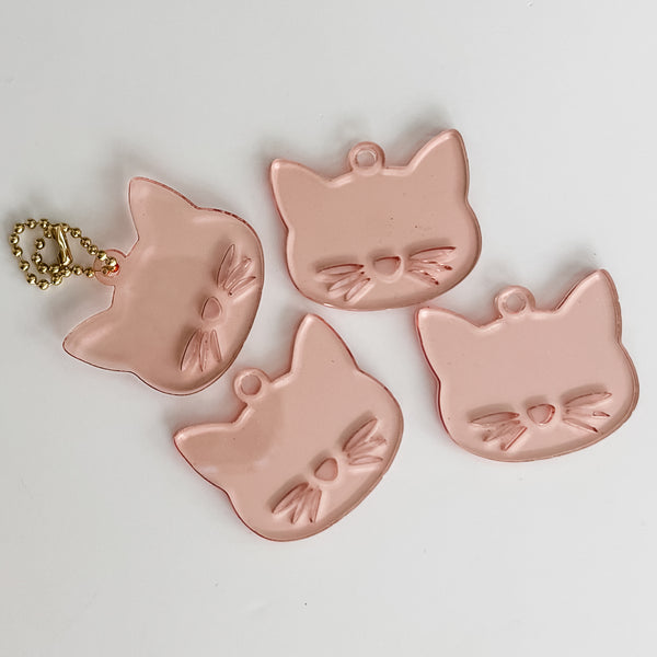 Cat Face - Rose Gold - Hanging Charm - Sold Individually