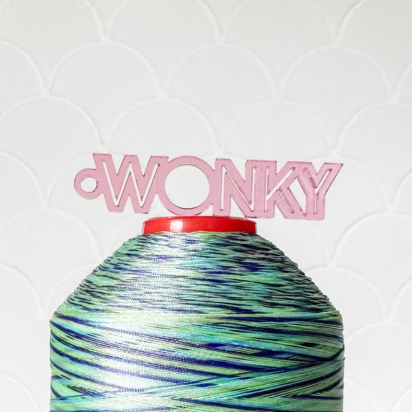 "Wonky" - Pink - Hanging Charm - Sold Individually