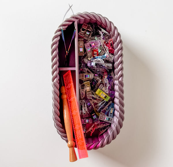 Craft Organizer - Chunky Rope - Purple Glimmer